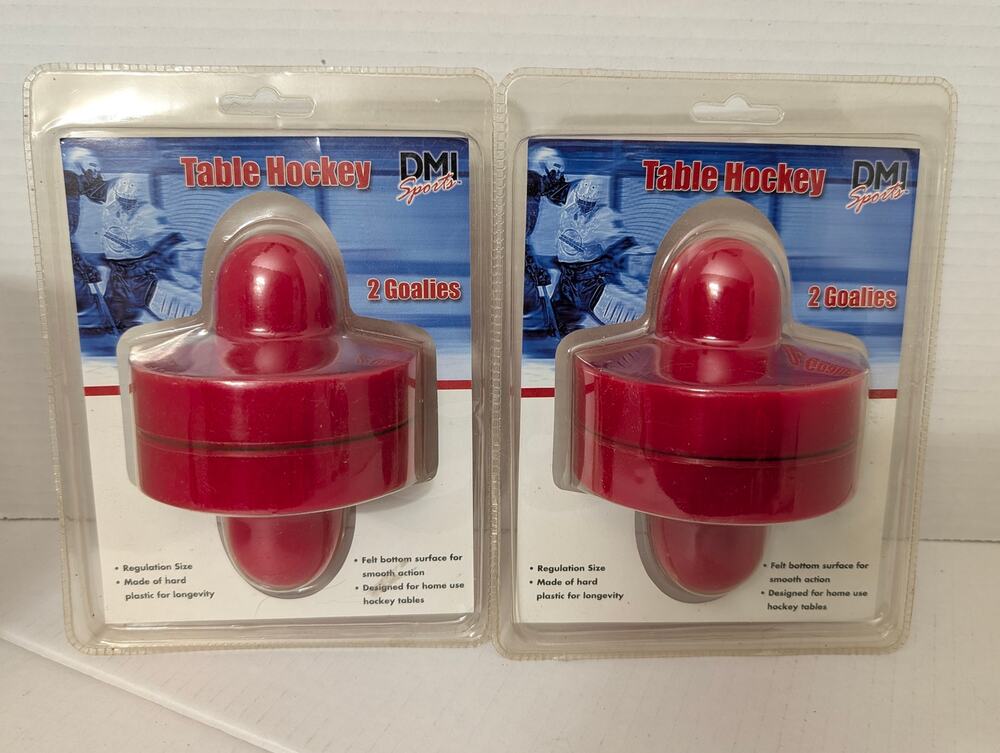 Lot of 2 DMI Sports Air Hockey Goalie Sets New